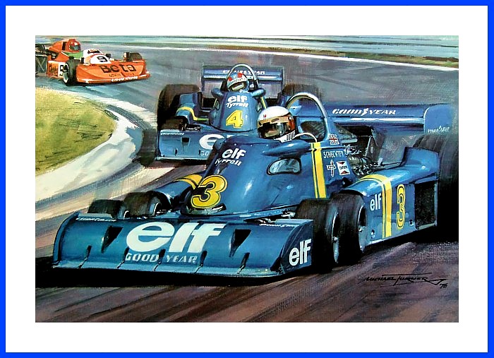 6 Rad Tyrell P34 Sieg Anderstorp Scheckter Jody POSTER