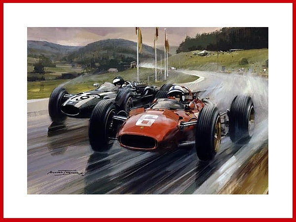 Jochen Rindt Poster Cooper Maserati Formel 1 Spa 1966