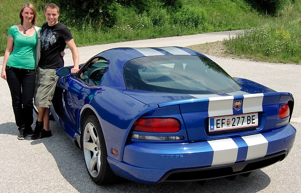 Dodge Viper US Car selber fahren Vermietung Bayern und Österreich
