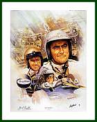 Jack Brabham Formell 1 Portrait Bild mit Autogramm