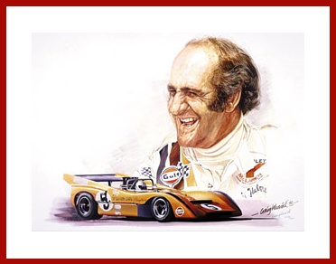 Poster Dennis Hulme CanAm Mclaren M8D