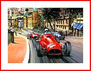 1955 Monaco Formel 1 Sieg Trintignant Autogramm Signatur Bild