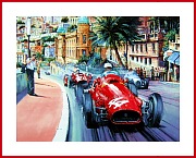 Against the Odds Poster Ferrari 1955 Trintignang