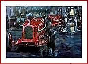 POSTER Alfa Romeo Monza in Scuderia Ferrari Garage