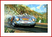 POSTER 1954 Carrera Panamericana Porsche 550 RS Spyder