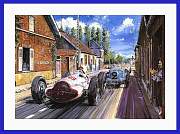 Manfred vo Brauchitsch Autogramm Mercedes W154 Grand Prix 1938 Kunst Druck Bild