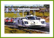 Kunstdruck Chaparral 2F Sieg 1967 Brand Hatch signiert Jim Hall Phil Hill