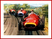 Fangio the Maestro im Maserati 250F 1957 Poster