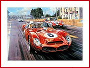 Ferrari 330 Le Mans 24 Stunden POSTER 1962