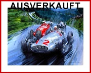 Rudolf Caracciola Poster Nuerburgring 1939 Mercedes