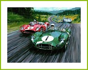 Moss Aston Martin POSTER DB 1959 Nuerburgring