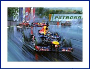 Vettel F1 Poster Red Bull WM Titel 2012