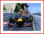 Wat 180 Gic Vettel Red Bull Sieg Monaco 2011 Poster