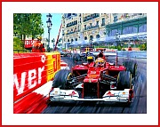 Poster Webber Alonso Moncao F1  Duell 2012