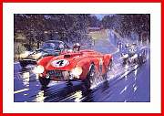 Ferrari Gordini Le Mans 1954 Kunst Druck Bild