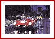 Auto Kunstdruck Le Mans 1958 Ferrari Testarossa