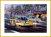 Le Mans 1985 Poster Porsche 956 Newmen