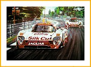 Poster Jaguar XJR Le Mans Sieg 1990