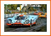 Porsche 917 POSTER 1970 Le Mans Legenden Steve McQueen 20x Autogramm