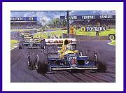 Nigel Mansell 1992 Williams Renault Weltmeister Poster Foto Druck