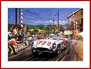 Mille Miglia 1955 Poster Mercedes 300 SLR Moss 722