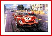 Kunst Druck Le Mans 1962 Ferrari 330 Testa Rossa