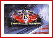 Gilles Villeneuve Montreal 1978 Ferrari Sieg Poster Kunst Bild Ragged Edge