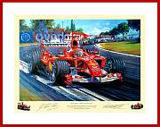 Michael Schumacher Formel 1 WM Titel 2004 Kunst Druck Bild