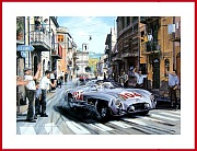Poster Sicilian Magic 1955 Targa Florio Merc 300 SLR signiert Stirling MOSS