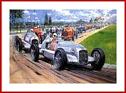 Eifel Rennen 1934 Grand Prix Nuerburgring Poster Kunstdruck