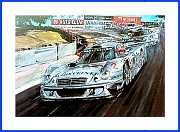 FIA GT Mercedes CLK LM Saguna Seca Autogramm Klaus Ludwig Bernd Schneider