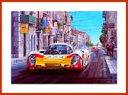 Elford Kunst Druck Porsche 908 Sieg Targa Florio 1968