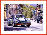 Poster Bild Porsche 911 Carrara RSR 1973 Targa Florio