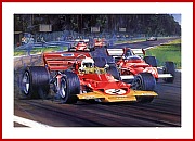 POSTER Tribut an Jochen Rindt 1970 Lotus 72 Formel 1 Rennen signiert