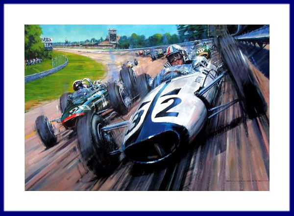 Poster Druckbild Grand Prix Film 1966 James Garner Autogramm Signatur Foto Karte