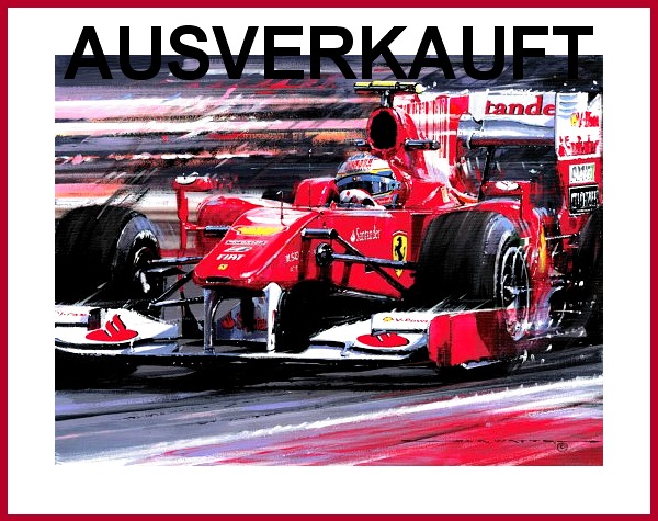 Fernando Alonso Ferrari F1 2009 Poster