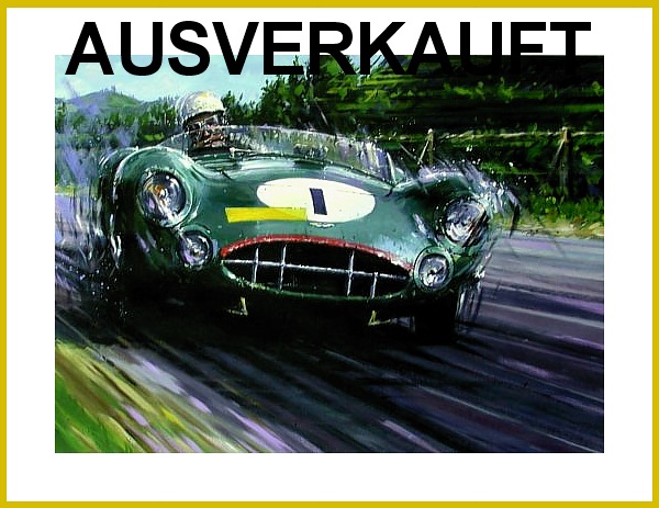 Aston Martin DBR Poster Nuerburgring 1958