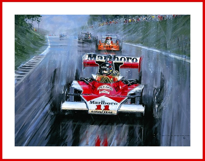 James Hunt 1976 Poster im McLaren Japan GP