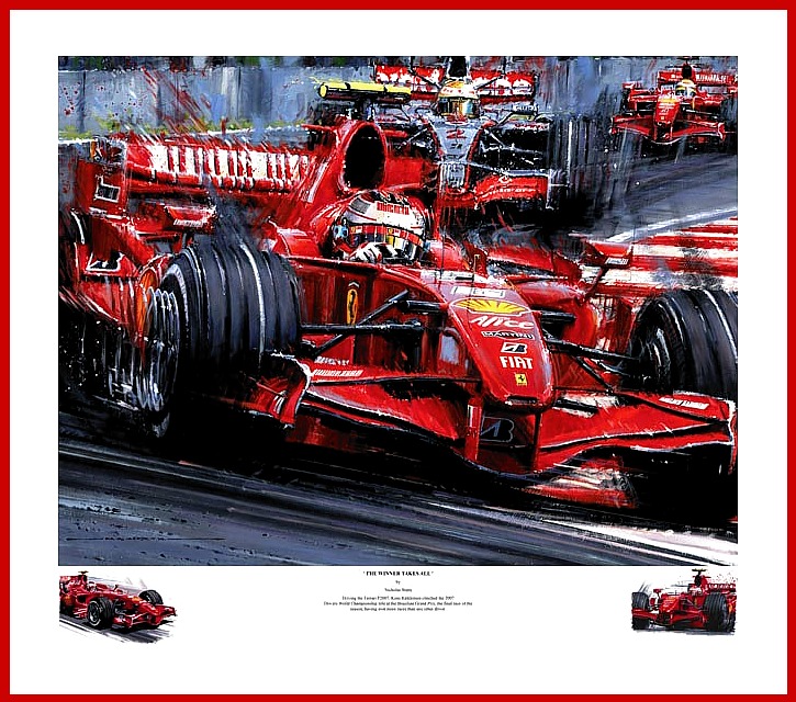 Kimi Raikkonen Ferrari F1 POSTER World Champion 2007