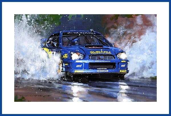 Subaru WRC Impreza Poster Solberg WM 2003