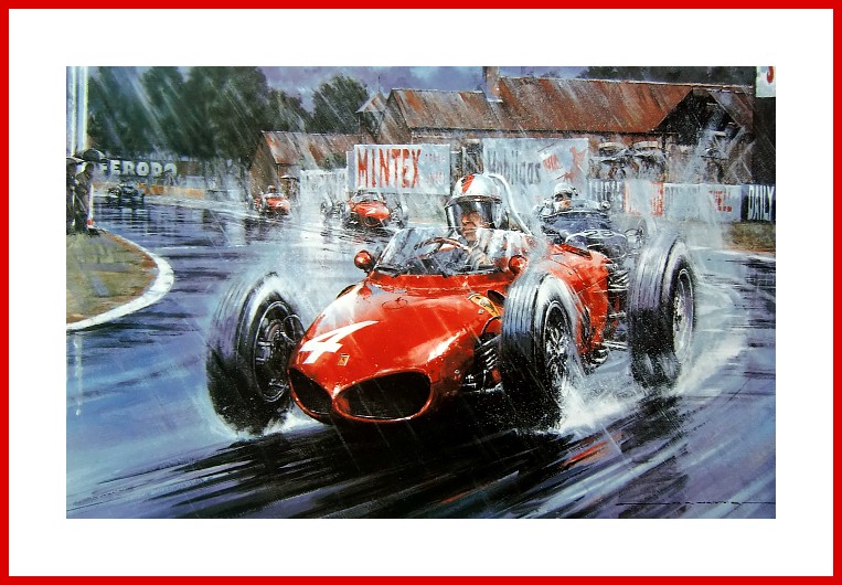 F1 Poster Wolfgang von Trips Ferrari Dino 156 Foto 1961 Bild