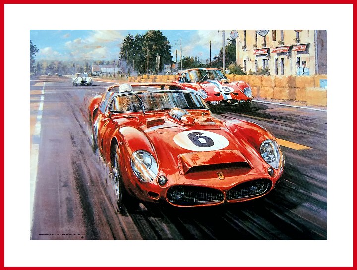 Ferrari 330 Le Mans POSTER Sieg 1962