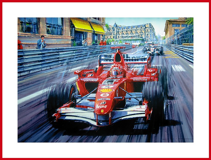Poster Michael Schumacher F1 Monaco Grand Prix 2006
