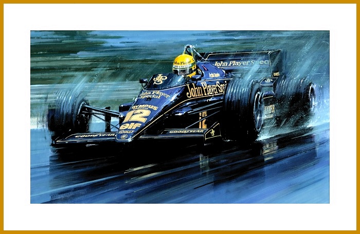 Wat 700 Gic Senna 1985 Portugal GP 1 Sieg Poster