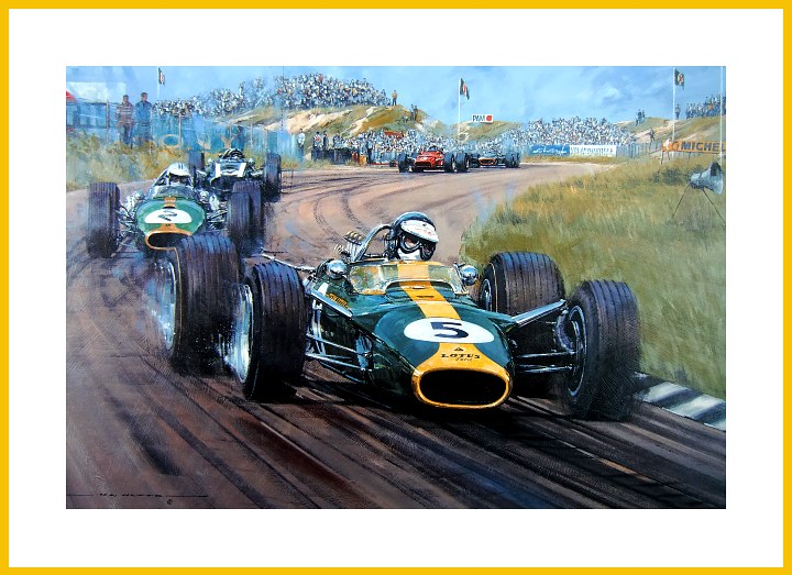 Wat 700 Jim Clark Lotus 49 F1 Cosworth Zandfoort 1967 Poster