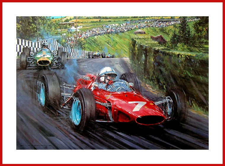 ohn Surtees Ferrari 1964 Nuerburgring Formula 1