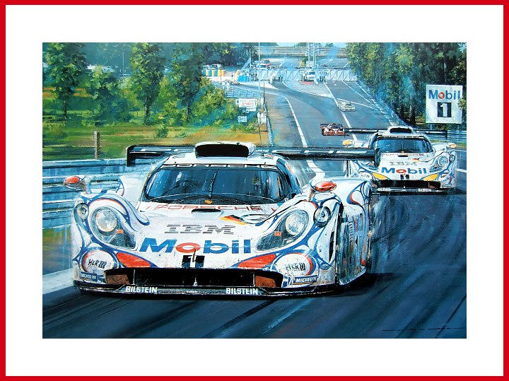 Le Mans Sieg Porsche 911 GT1  POSTER 1998