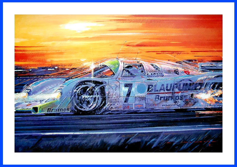 Wat 800 Daytona 24h 1991 Porsche 962K Poster