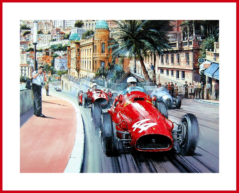 Against the Odds Monaco GP 1955 Ferrari F1 POSTER Trintignant
