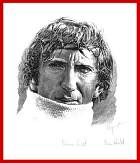 Jochen Rindt Portrait POSTER with Autographs